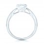  Platinum Custom Solitaire Diamond Engagement Ring - Front View -  102535 - Thumbnail