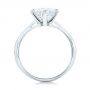  Platinum Custom Solitaire Diamond Engagement Ring - Front View -  102600 - Thumbnail