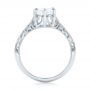 14k White Gold 14k White Gold Custom Solitaire Diamond Engagement Ring - Front View -  102952 - Thumbnail