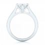  Platinum Custom Solitaire Diamond Engagement Ring - Front View -  102954 - Thumbnail