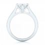  Platinum Custom Solitaire Diamond Engagement Ring - Front View -  102954 - Thumbnail