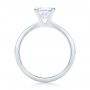 14k White Gold Custom Solitaire Diamond Engagement Ring - Front View -  102965 - Thumbnail