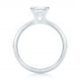 14k White Gold Custom Solitaire Diamond Engagement Ring - Front View -  102965 - Thumbnail