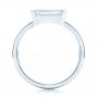 18k White Gold Custom Solitaire Diamond Engagement Ring - Front View -  103067 - Thumbnail