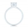 18k White Gold Custom Solitaire Diamond Engagement Ring - Front View -  103096 - Thumbnail