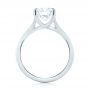 18k White Gold 18k White Gold Custom Solitaire Diamond Engagement Ring - Front View -  103356 - Thumbnail