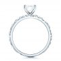 18k White Gold 18k White Gold Custom Solitaire Diamond Engagement Ring - Front View -  103501 - Thumbnail