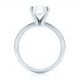  Platinum Custom Solitaire Diamond Engagement Ring - Front View -  103636 - Thumbnail