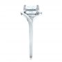  Platinum Custom Solitaire Diamond Engagement Ring - Side View -  102011 - Thumbnail