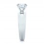  Platinum Custom Solitaire Diamond Engagement Ring - Side View -  102030 - Thumbnail