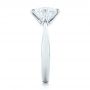  Platinum Custom Solitaire Diamond Engagement Ring - Side View -  102600 - Thumbnail
