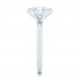 14k White Gold 14k White Gold Custom Solitaire Diamond Engagement Ring - Side View -  102831 - Thumbnail