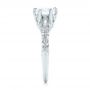  Platinum Custom Solitaire Diamond Engagement Ring - Side View -  102952 - Thumbnail