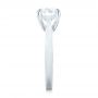  Platinum Custom Solitaire Diamond Engagement Ring - Side View -  103356 - Thumbnail