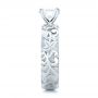  Platinum Platinum Custom Solitaire Diamond Engagement Ring - Side View -  103501 - Thumbnail