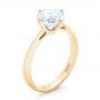 14k Yellow Gold Custom Solitaire Diamond Engagement Ring