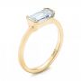 14k Yellow Gold 14k Yellow Gold Custom Solitaire Diamond Engagement Ring - Three-Quarter View -  103067 - Thumbnail