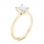18k Yellow Gold 18k Yellow Gold Custom Solitaire Diamond Engagement Ring - Three-Quarter View -  103096 - Thumbnail