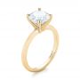 14k Yellow Gold 14k Yellow Gold Custom Solitaire Diamond Engagement Ring - Three-Quarter View -  103636 - Thumbnail