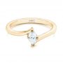 14k Yellow Gold 14k Yellow Gold Custom Solitaire Diamond Engagement Ring - Flat View -  103144 - Thumbnail