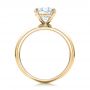 14k Yellow Gold 14k Yellow Gold Custom Solitaire Diamond Engagement Ring - Front View -  102030 - Thumbnail