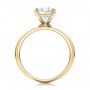 18k Yellow Gold 18k Yellow Gold Custom Solitaire Diamond Engagement Ring - Front View -  102030 - Thumbnail