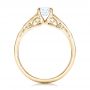 14k Yellow Gold 14k Yellow Gold Custom Solitaire Diamond Engagement Ring - Front View -  102074 - Thumbnail
