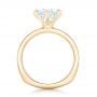 18k Yellow Gold 18k Yellow Gold Custom Solitaire Diamond Engagement Ring - Front View -  102831 - Thumbnail