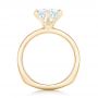 18k Yellow Gold 18k Yellow Gold Custom Solitaire Diamond Engagement Ring - Front View -  102831 - Thumbnail