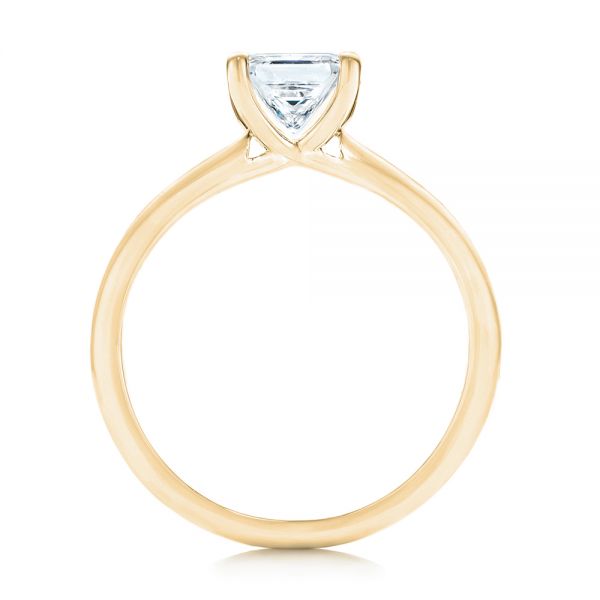 14k Yellow Gold 14k Yellow Gold Custom Solitaire Diamond Engagement Ring - Front View - 103096