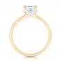 14k Yellow Gold 14k Yellow Gold Custom Solitaire Diamond Engagement Ring - Front View -  103096 - Thumbnail