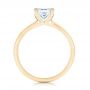 14k Yellow Gold 14k Yellow Gold Custom Solitaire Diamond Engagement Ring - Front View -  103096 - Thumbnail