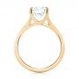 14k Yellow Gold 14k Yellow Gold Custom Solitaire Diamond Engagement Ring - Front View -  103356 - Thumbnail