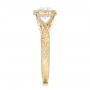 14k Yellow Gold 14k Yellow Gold Custom Solitaire Diamond Engagement Ring - Side View -  102152 - Thumbnail