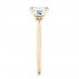 14k Yellow Gold 14k Yellow Gold Custom Solitaire Diamond Engagement Ring - Side View -  103096 - Thumbnail