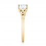 14k Yellow Gold 14k Yellow Gold Custom Solitaire Diamond Engagement Ring - Side View -  103224 - Thumbnail