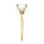 18k Yellow Gold 18k Yellow Gold Custom Solitaire Diamond Engagement Ring - Side View -  103636 - Thumbnail
