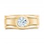 14k Yellow Gold 14k Yellow Gold Custom Solitaire Diamond Engagement Ring - Top View -  102427 - Thumbnail