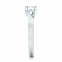 Custom Solitaire Diamond Engagement Ring - Side View -  102356 - Thumbnail