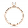 18k Rose Gold 18k Rose Gold Custom Solitaire Diamond Engagement Ring - Front View -  102235 - Thumbnail