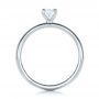  Platinum Platinum Custom Solitaire Diamond Engagement Ring - Front View -  102235 - Thumbnail