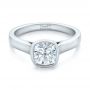  Platinum Platinum Custom Solitaire Engagement Ring - Flat View -  102154 - Thumbnail