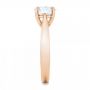 18k Rose Gold 18k Rose Gold Custom Solitaire Engagment Ring - Side View -  100685 - Thumbnail