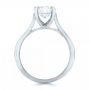 18k White Gold 18k White Gold Custom Solitaire Engagment Ring - Front View -  100685 - Thumbnail