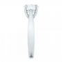  Platinum Custom Solitaire Engagment Ring - Side View -  100685 - Thumbnail