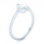 14k White Gold Custom Solitaire Marquise Diamond Engagement Ring - Three-Quarter View -  102906 - Thumbnail