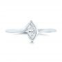  Platinum Platinum Custom Solitaire Marquise Diamond Engagement Ring - Top View -  102906 - Thumbnail