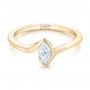 18k Yellow Gold 18k Yellow Gold Custom Solitaire Marquise Diamond Engagement Ring - Flat View -  102906 - Thumbnail