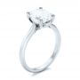  Platinum Platinum Custom Solitaire Moissanite Engagement Ring - Three-Quarter View -  102180 - Thumbnail
