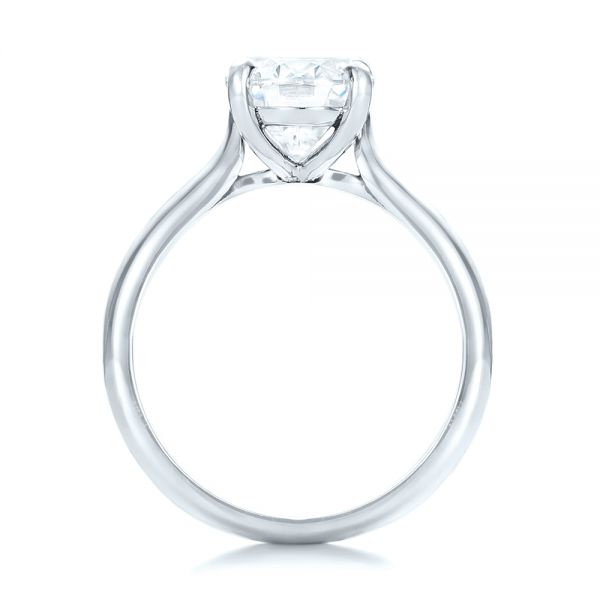  Platinum Platinum Custom Solitaire Moissanite Engagement Ring - Front View -  102180